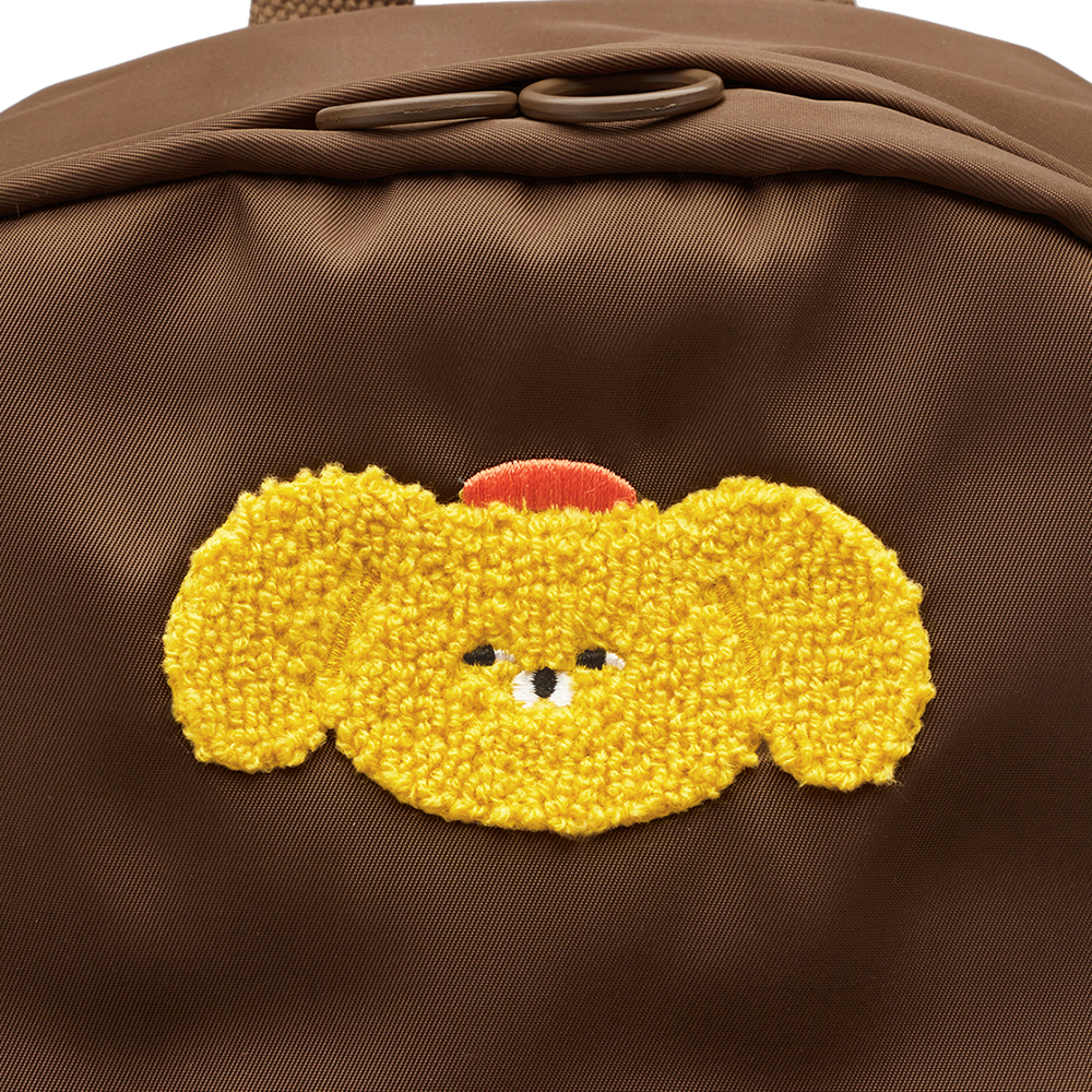 GraceGift Wasabi Bear聯名 黃芥末熊 吊牌輕便尼龍後背包 正紅色 實拍圖