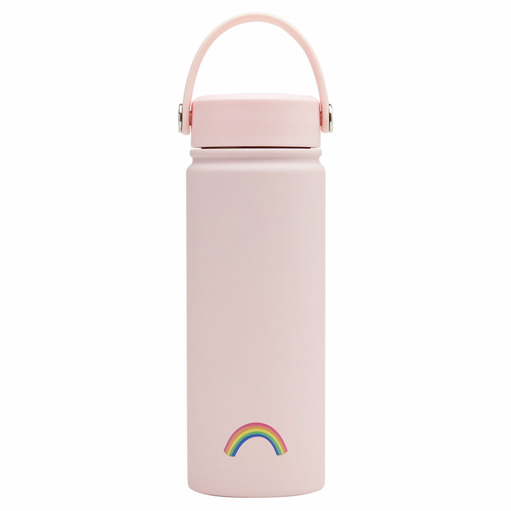 Care Bears × NTU-樂觀小熊手提式雙層304不鏽鋼保溫瓶(500ML) 粉紅
