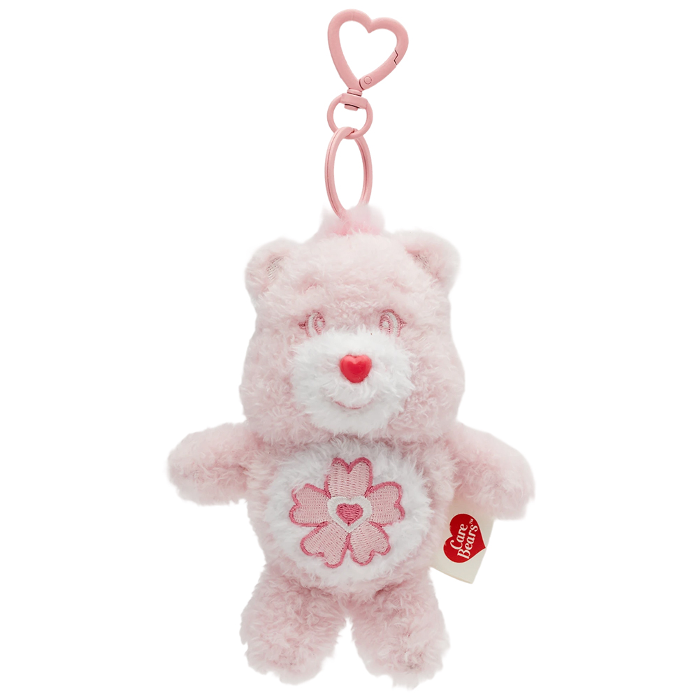 GraceGift CareBears聯名 櫻花熊 櫻花季限定 櫻花小熊絨毛玩偶鑰匙圈 粉色