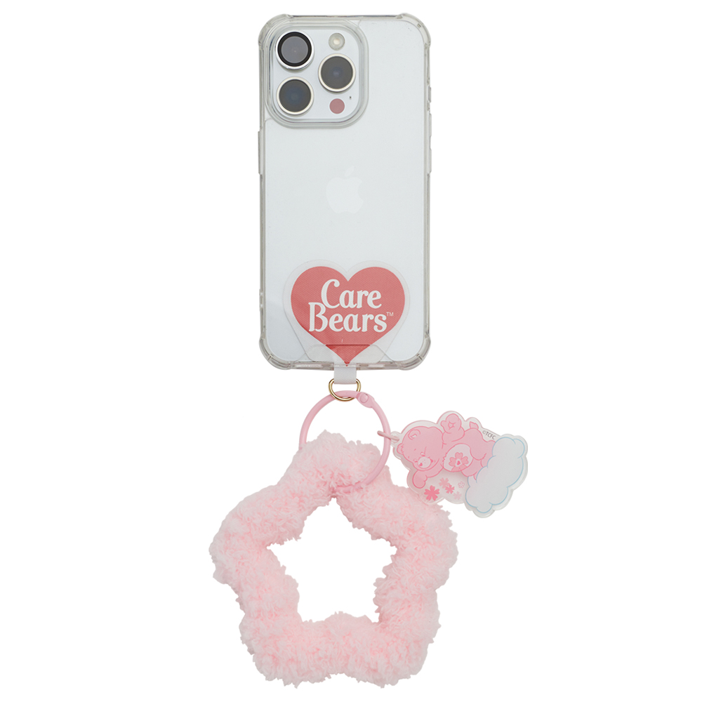 GraceGift CareBears聯名 櫻花小熊 櫻花季限定 櫻花小熊星星絨毛鑰匙圈 粉