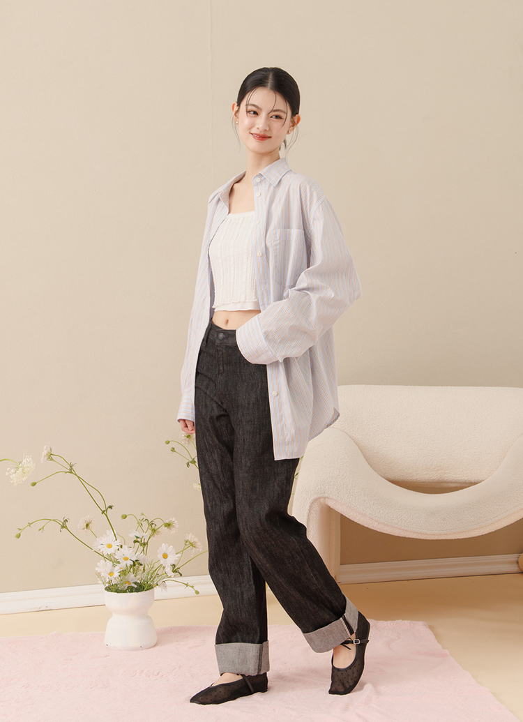 GraceGift平價女鞋 日系水玉 蝴蝶結網紗 內增高瑪莉珍鞋 黑色