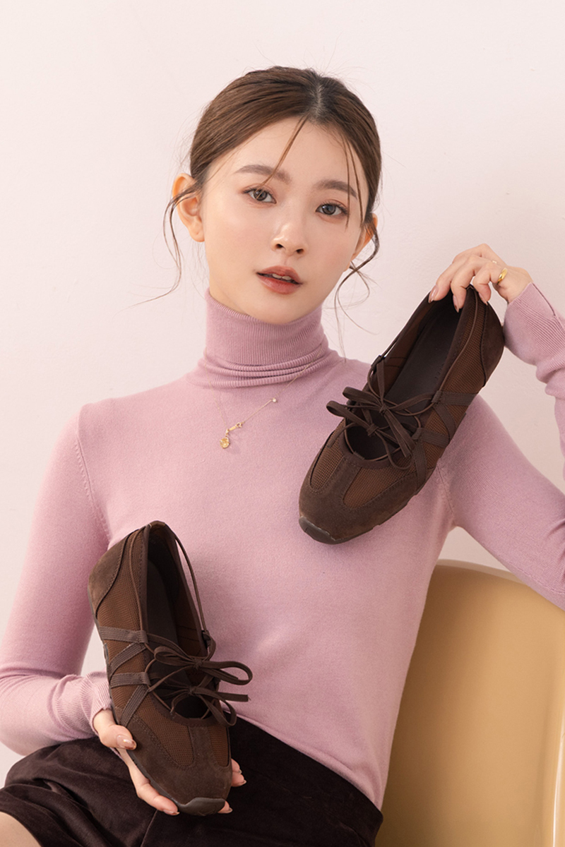 首爾芭蕾機能綁帶蝴蝶結瑪莉珍運動鞋