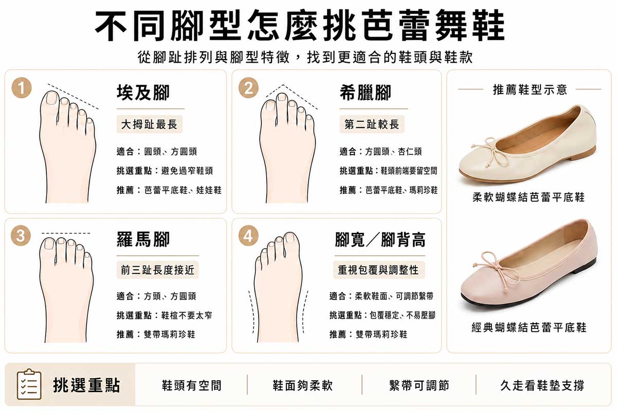 芭蕾舞鞋腳型怎麼挑選