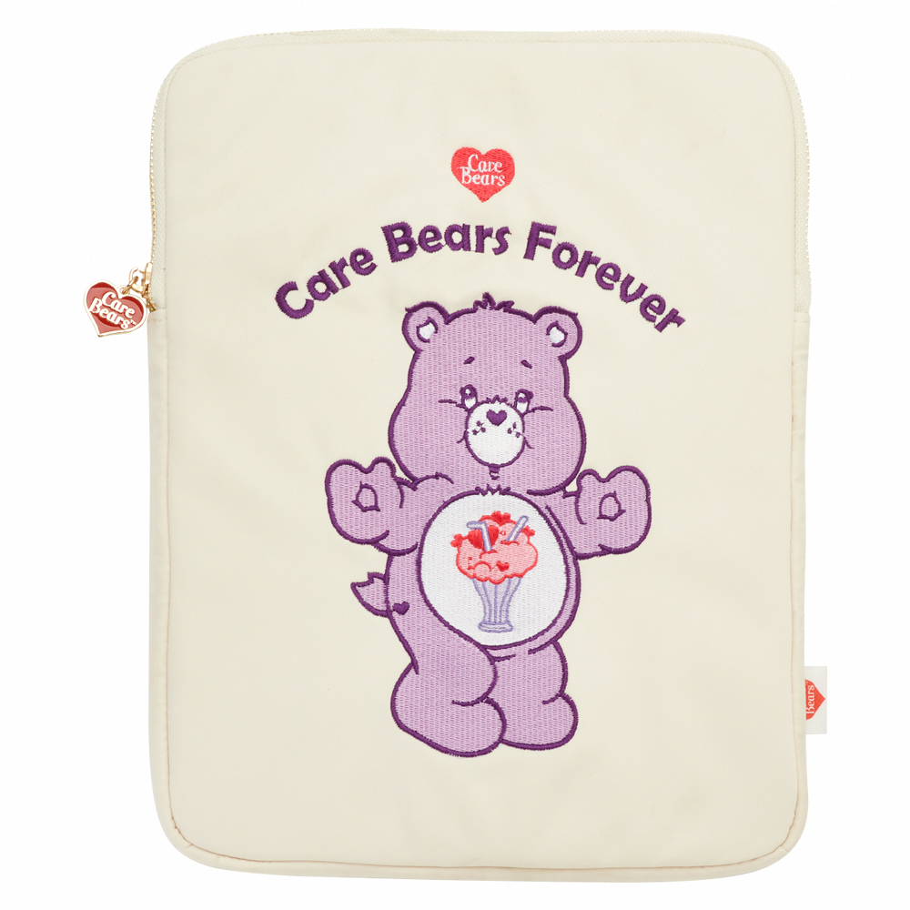 Care Bears-分享小熊空氣平板收納包 米白