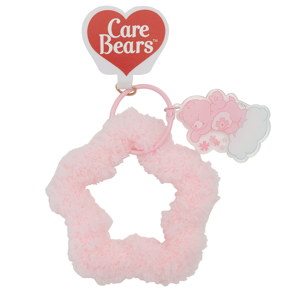 GraceGift CareBears聯名 櫻花小熊 櫻花季限定 櫻花小熊星星絨毛鑰匙圈 粉