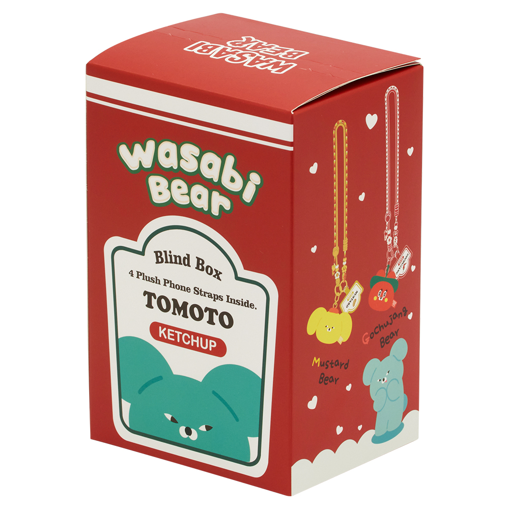 GraceGift Wasabi Bear聯名 調味日常絨毛娃娃頭吊飾手機繩盲盒
