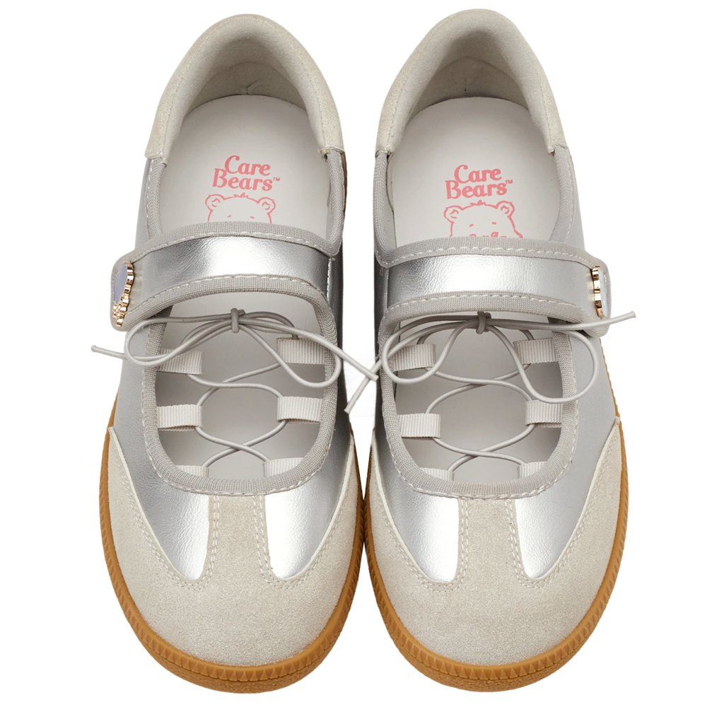 Care Bears-牢騷小熊綁繩魔鬼氈瑪莉珍運動鞋  銀