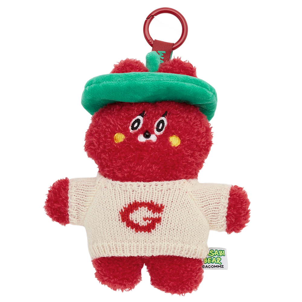 GraceGift Wasabi Bear聯名 冬裝派對毛絨玩偶吊飾鑰匙圈 盲盒