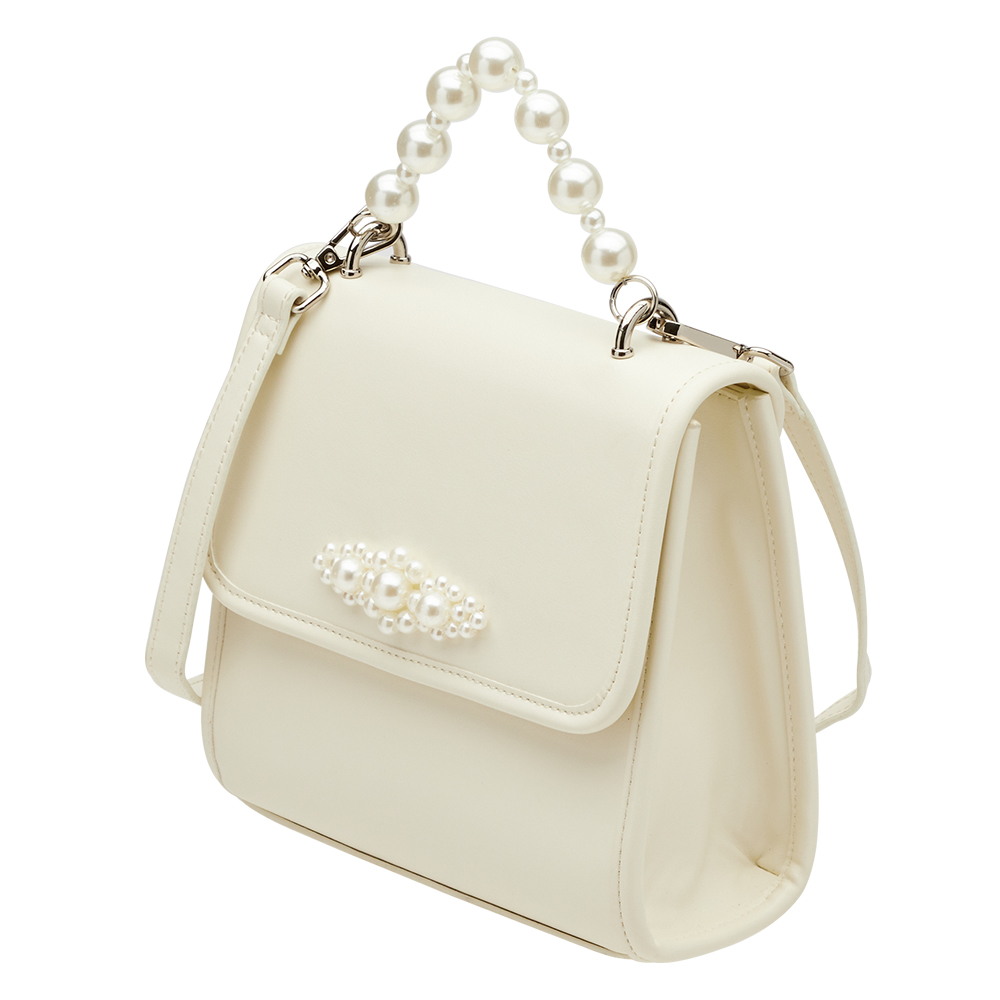 奕潔聯名-珍珠交響曲3WAY手提肩背書信包 米白