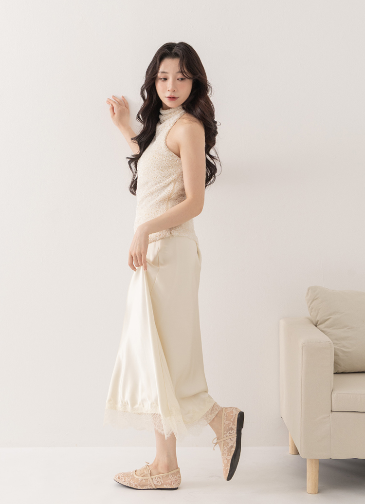 GraceGift平價女鞋 夏洛特法式蕾絲蝴蝶結芭蕾舞瑪麗珍鞋杏色平底女鞋