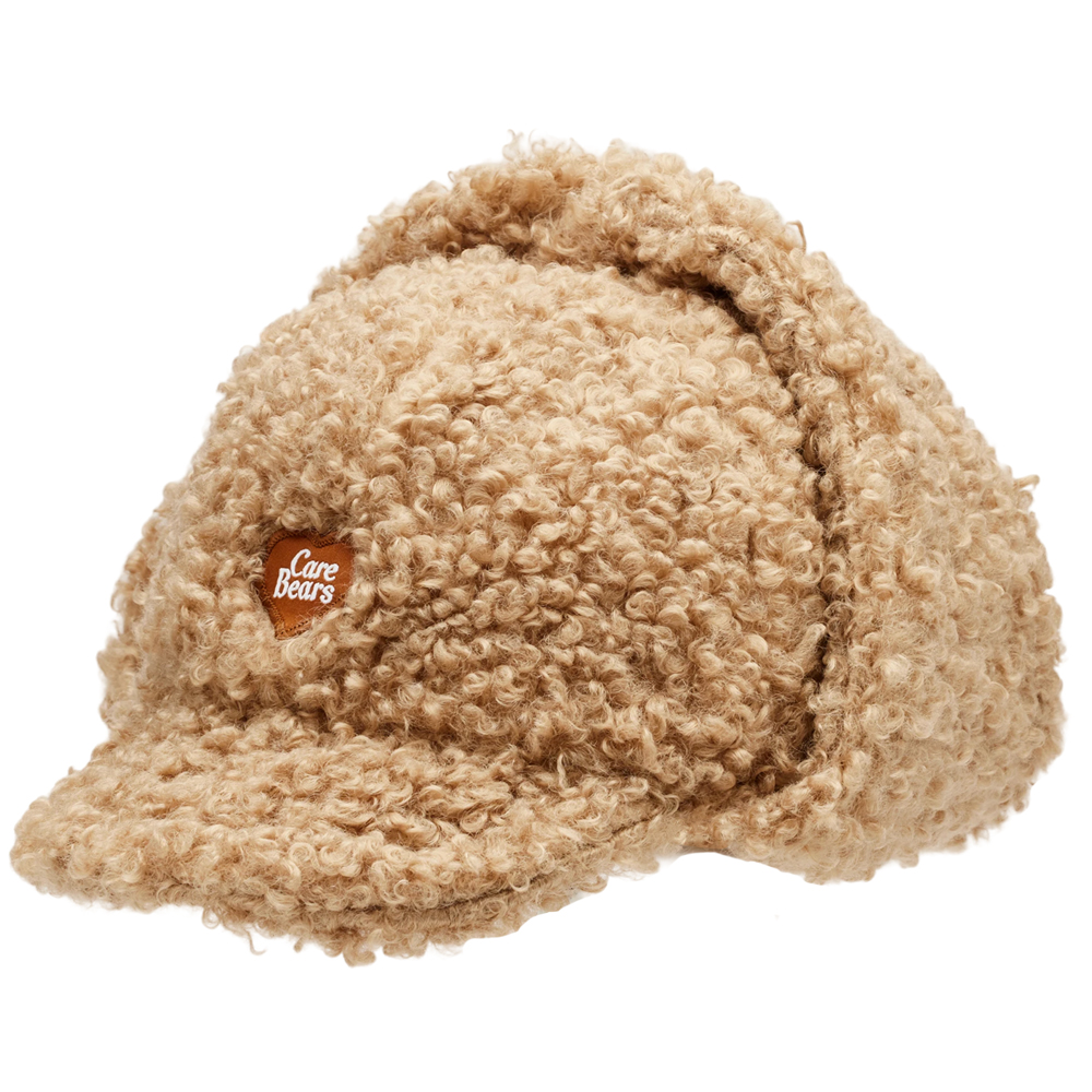 Care Bears-溫柔小熊2WAY羊羔絨保暖飛行帽 卡其