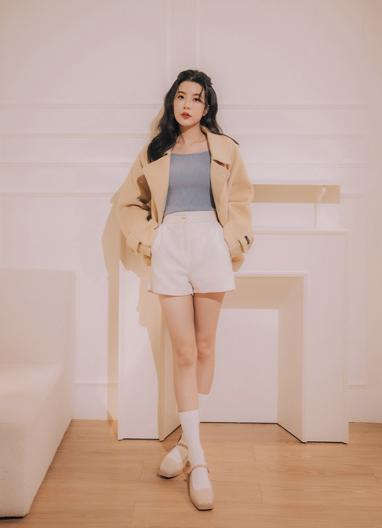GraceGift Alice聯名 優雅芭蕾 低跟 瑪莉珍鞋 杏漆