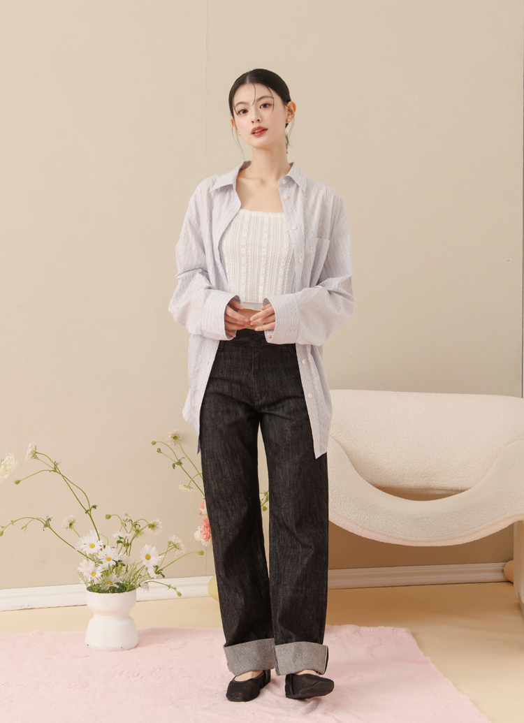 GraceGift平價女鞋 日系水玉 蝴蝶結網紗 內增高瑪莉珍鞋 黑色