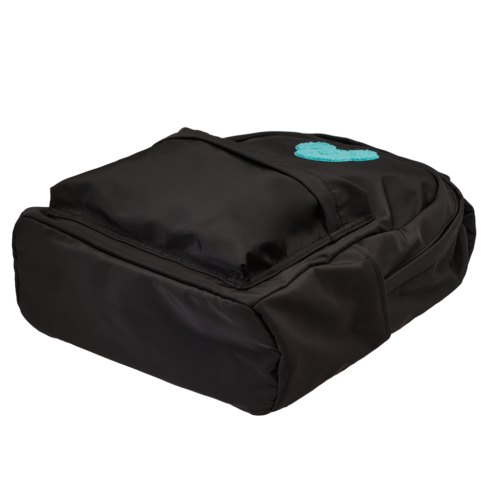 GraceGift Wasabi Bear聯名 芥末熊 吊牌輕便尼龍後背包 黑色 實拍圖