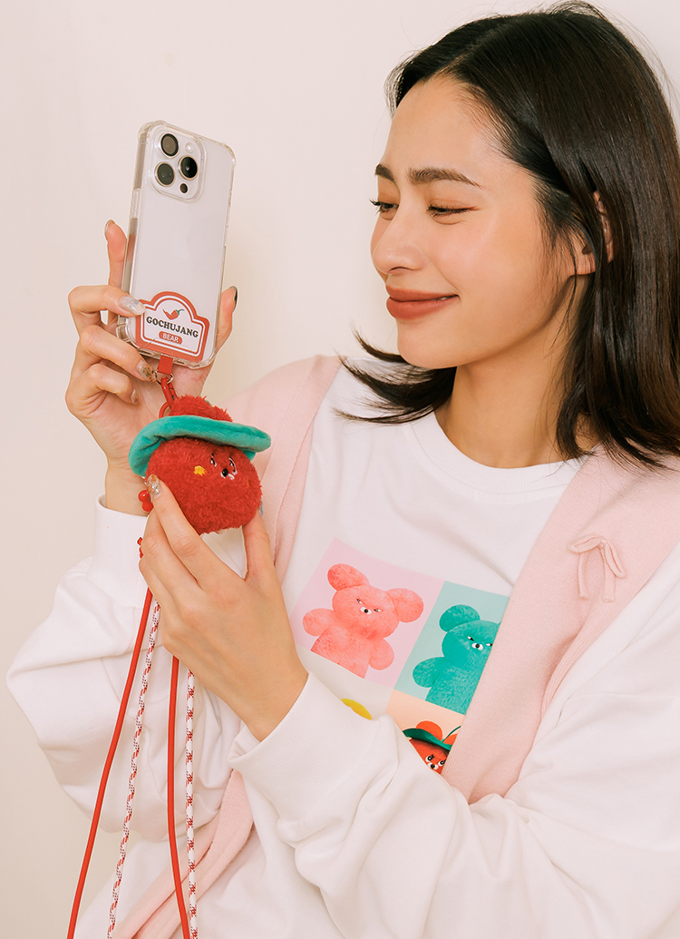 GraceGift Wasabi Bear聯名 調味日常絨毛娃娃頭吊飾手機繩盲盒