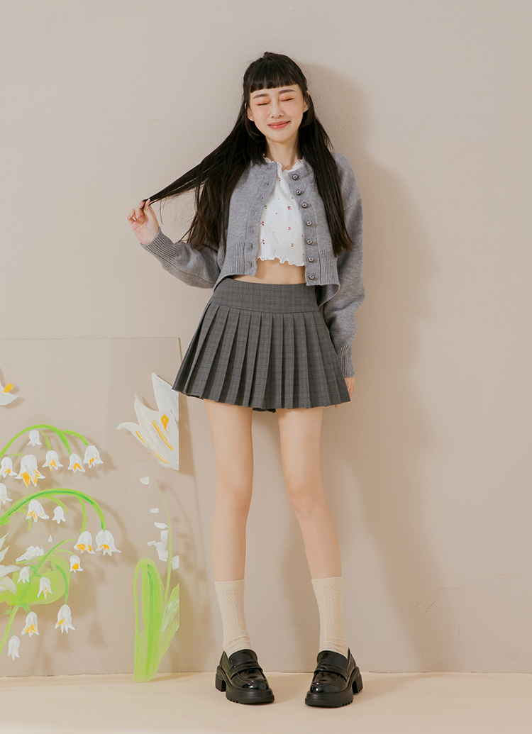 GraceGift平價女鞋 英倫便仕 輕量軟墊 厚底樂福鞋 黑