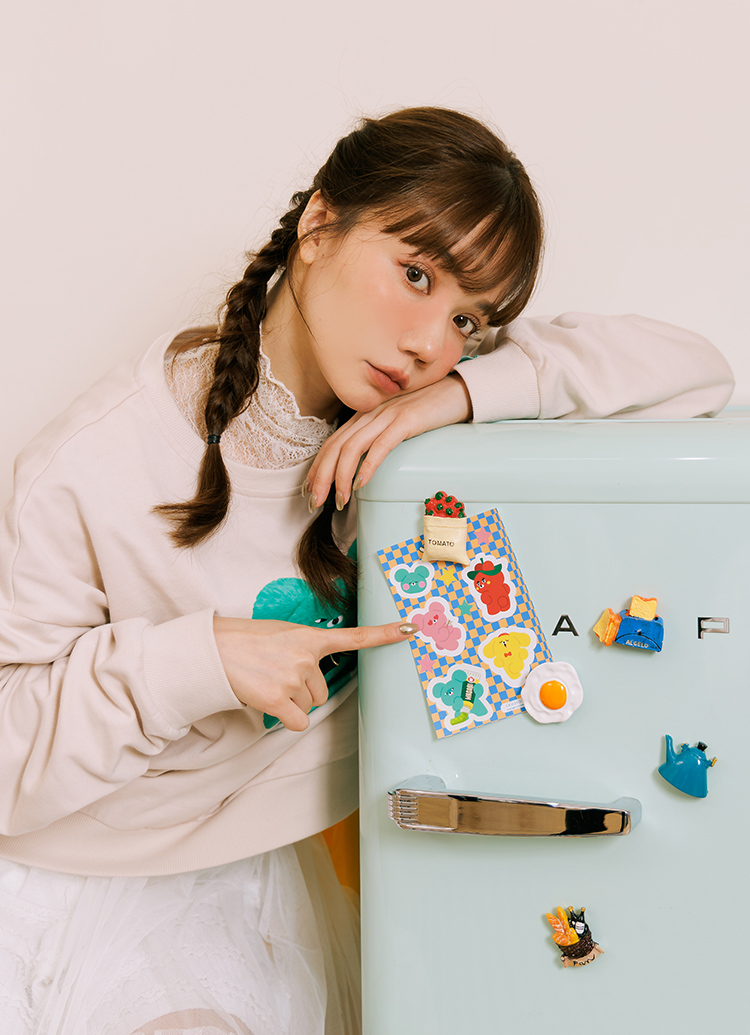 Grace Gift Wasabi Bear 聯名 貼紙 手帳裝飾貼 實拍圖