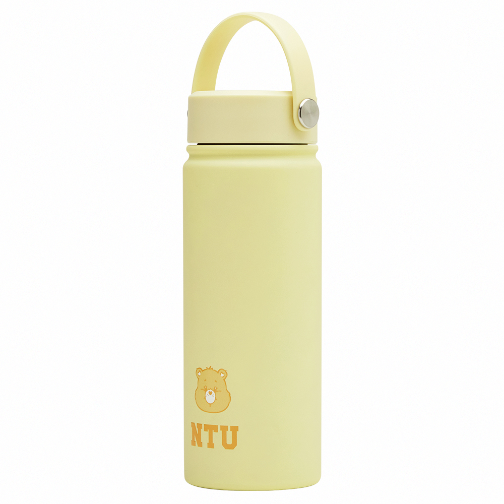 Care Bears × NTU-幽默小熊手提式雙層304不鏽鋼保溫瓶(500ML) 黃