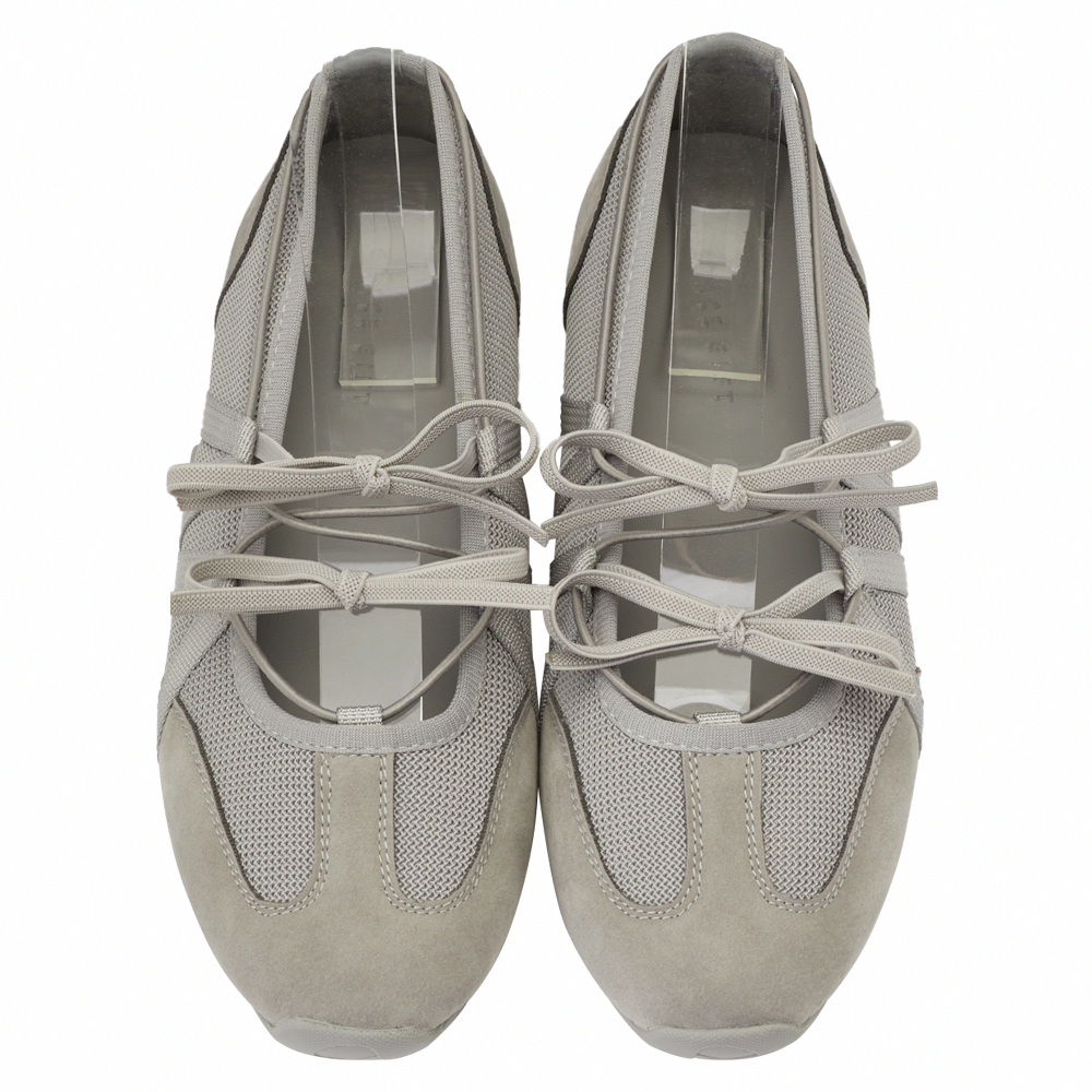 首爾芭蕾機能綁帶蝴蝶結瑪莉珍運動鞋  灰