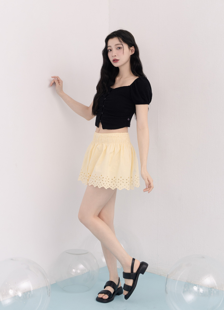 GraceGift平價女鞋 夏日微風 澎澎雙帶 雲感厚底涼鞋 黑