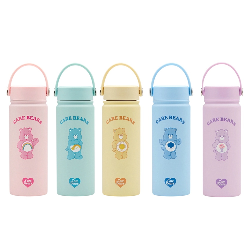 Care Bears-分享小熊手提式雙層304不鏽鋼保溫瓶(500ML) 淺紫