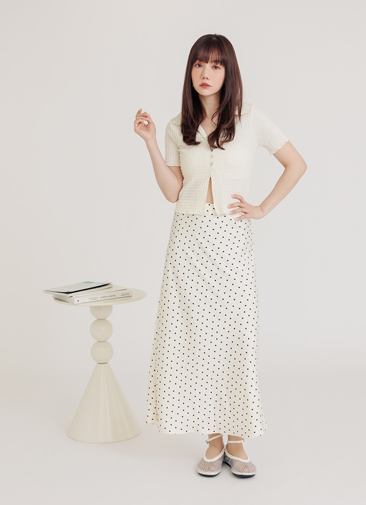 GraceGift平價女鞋 白色滿版燙鑽漁網細帶繞踝圓頭平底芭蕾舞鞋