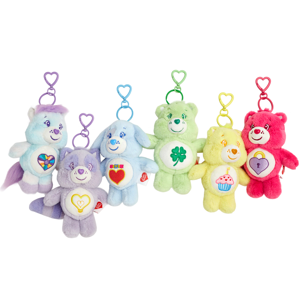 Care Bears & Cousins 稀有毛絨玩偶吊飾鑰匙圈一中盒