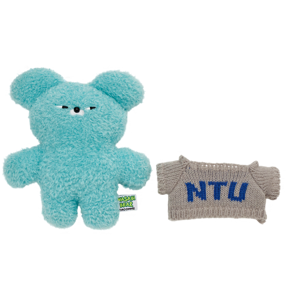 GraceGift  Wasabi Bear聯名 芥末熊 芥末熊毛絨玩偶吊飾鑰匙圈