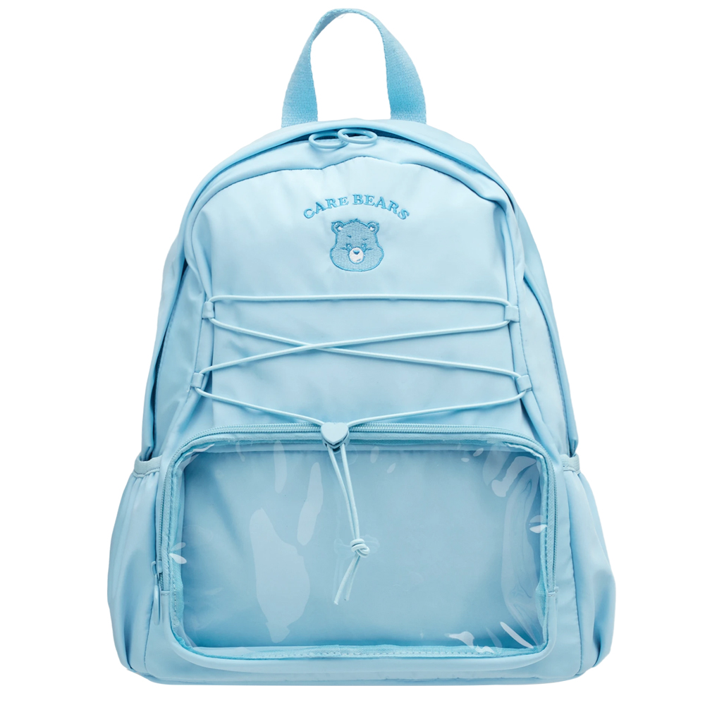 Care Bears-牢騷小熊機能抽繩尼龍曬娃後背包 藍