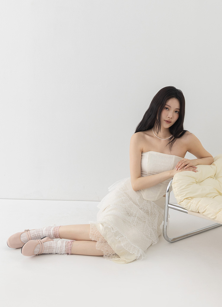 GraceGift平價女鞋 時尚秀場 圓頭 奶油雲朵極軟加厚乳膠芭蕾瑪莉珍鞋 粉色