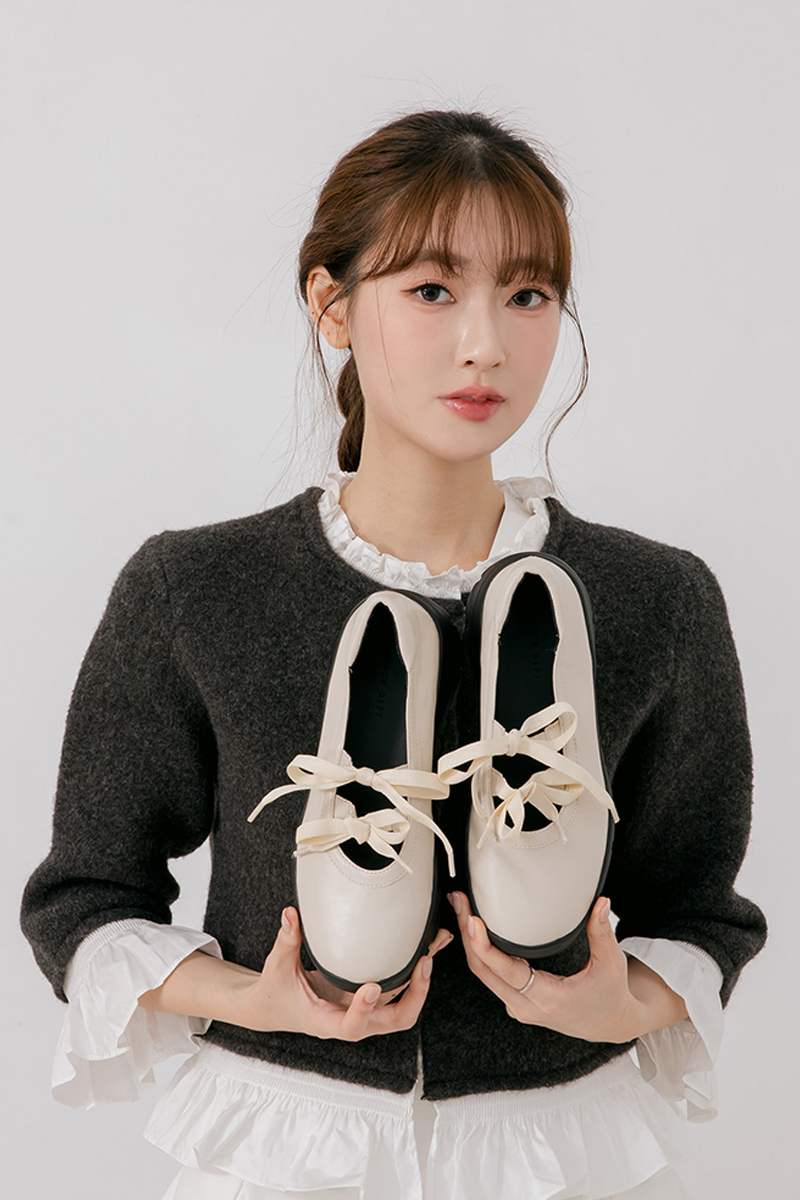 法式少女蝴蝶結輕量瑪莉珍運動鞋