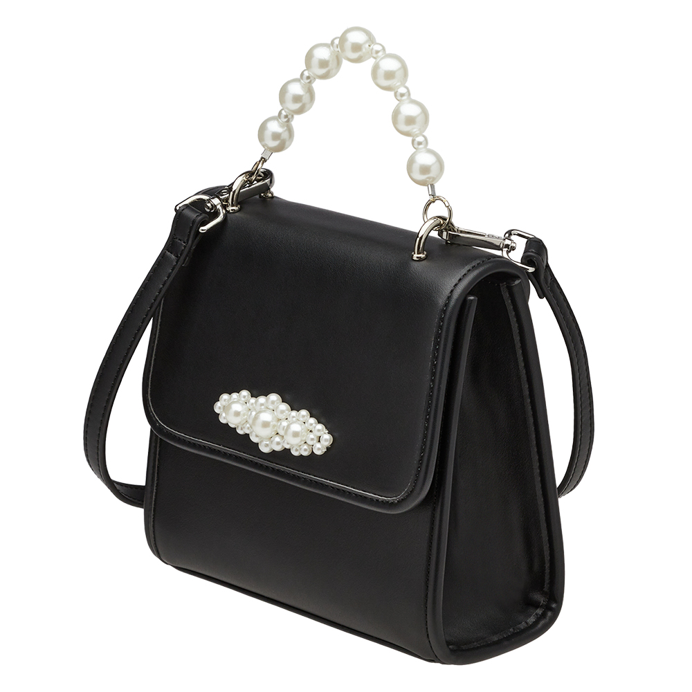 奕潔聯名-珍珠交響曲3WAY手提肩背書信包 黑