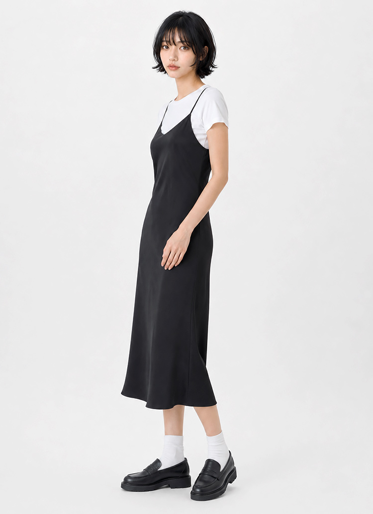 GraceGift平價女鞋 圓頭 厚底 便仕樂福鞋 黑霧漆