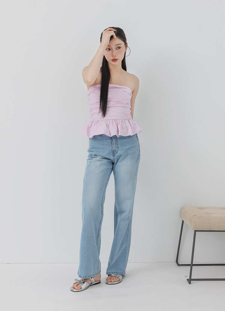 GraceGift平價女鞋 時尚秀場 圓頭 韓系夏日蝴蝶結雲感平底拖鞋 銀色