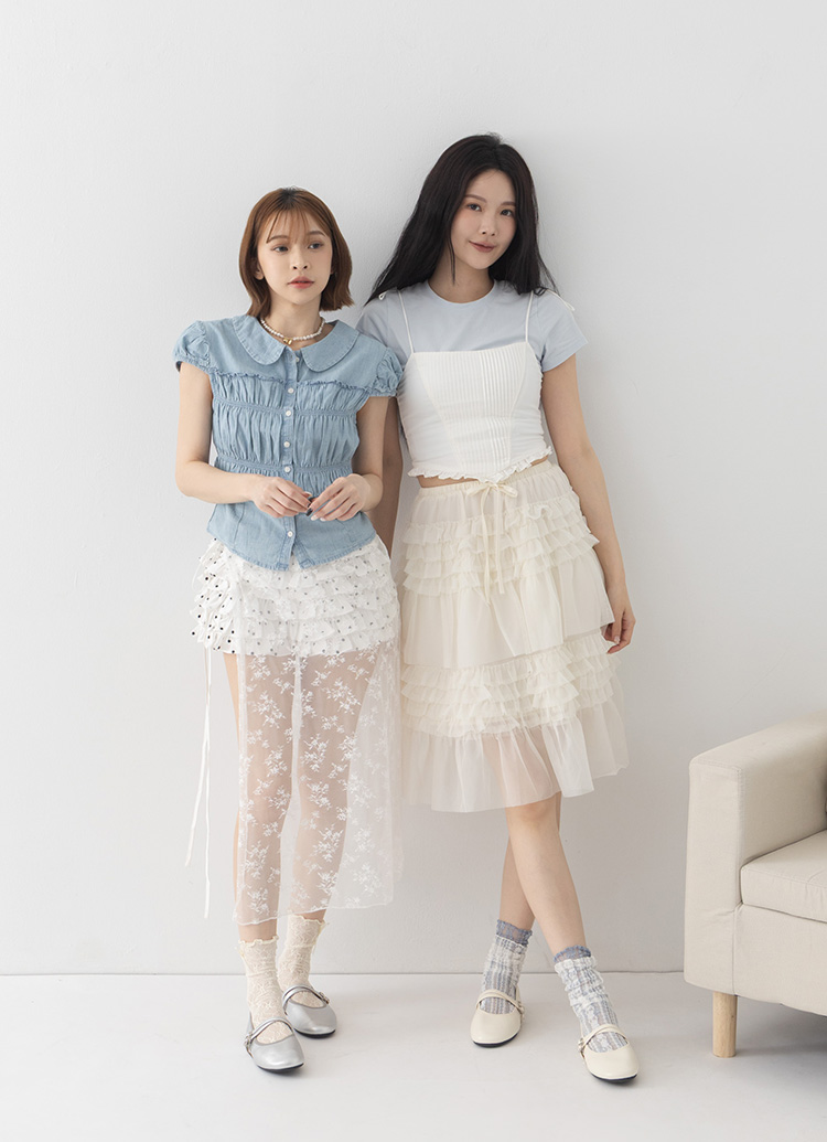 GraceGift平價女鞋 時尚秀場 圓頭 奶油雲朵極軟加厚乳膠芭蕾瑪莉珍鞋 米白色