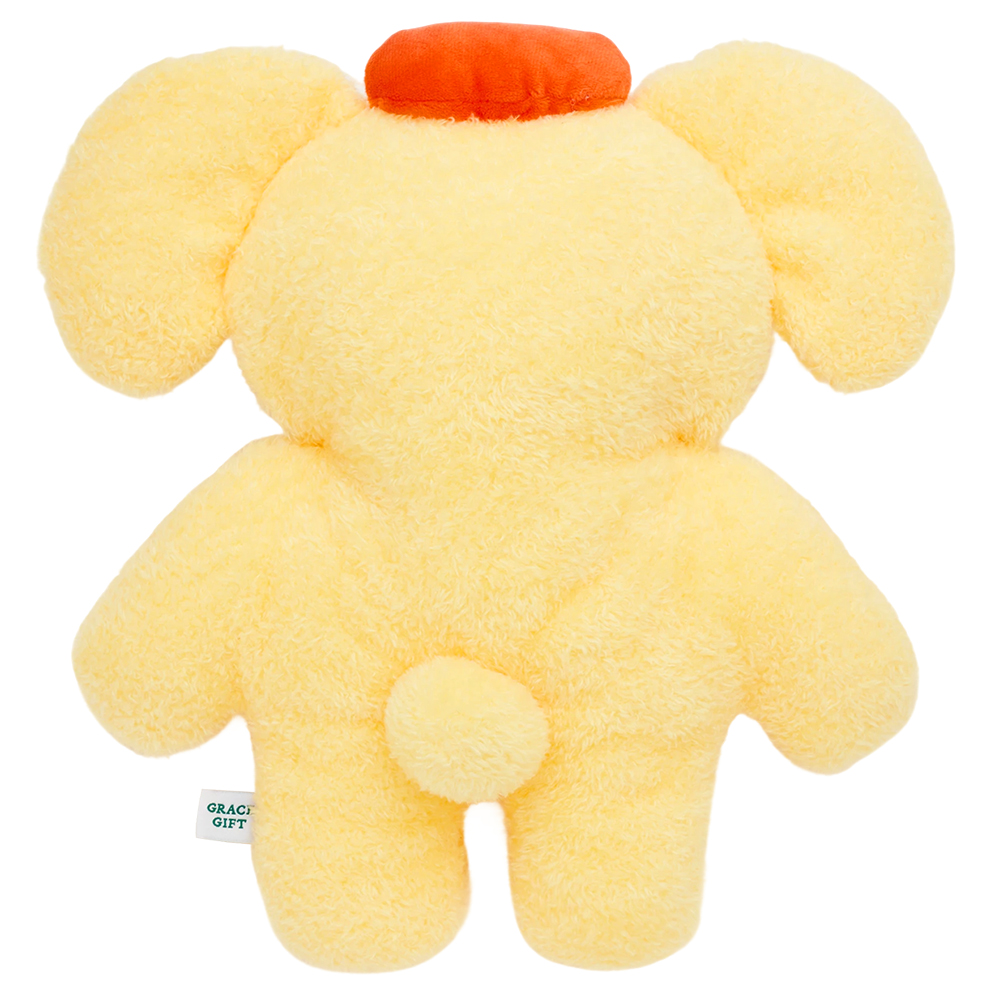 GraceGift Wasabi Bear聯名 黃芥末熊 療癒造型抱枕(30CM) 黃色 實拍圖