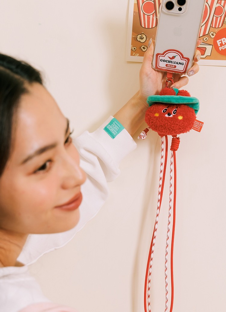 GraceGift Wasabi Bear聯名 調味日常絨毛娃娃頭吊飾手機繩盲盒