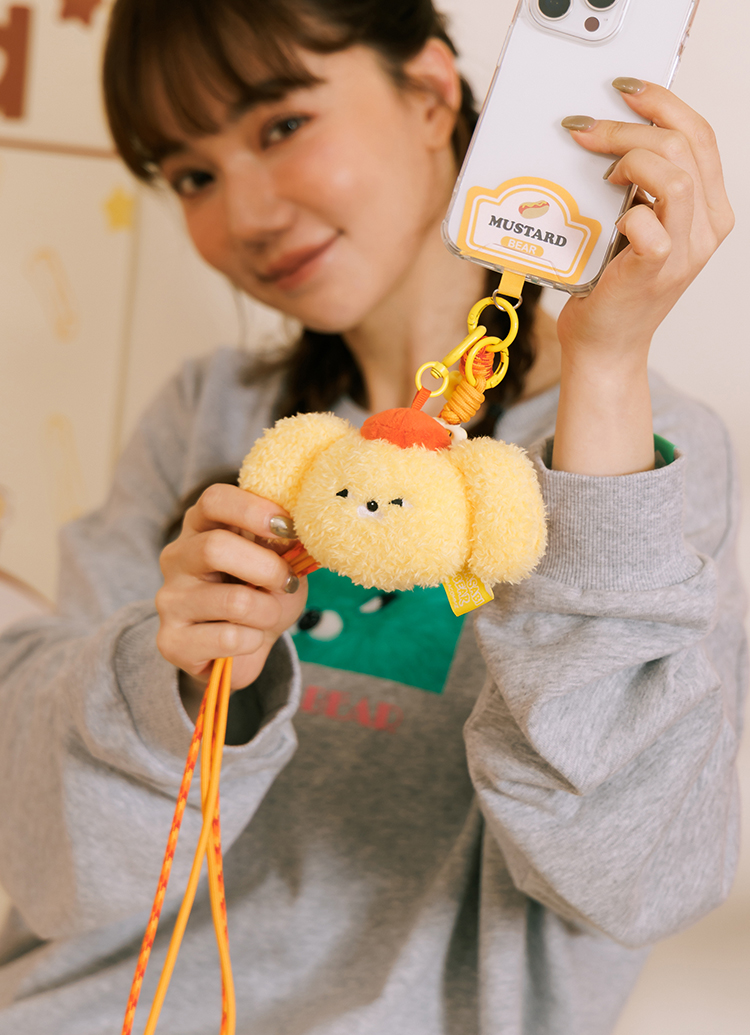 GraceGift Wasabi Bear聯名 調味日常絨毛娃娃頭吊飾手機繩盲盒