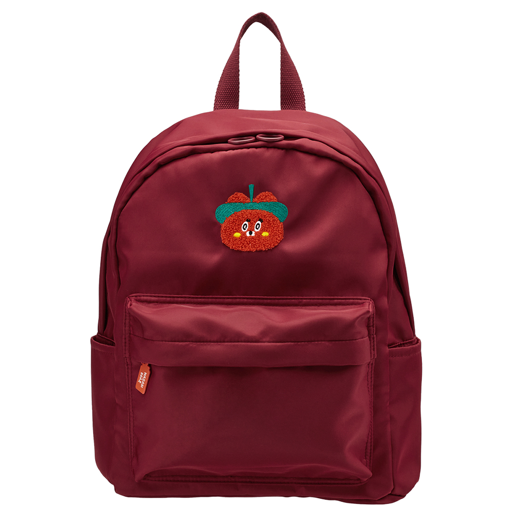 GraceGift Wasabi Bear聯名 辣椒醬熊 吊牌輕便尼龍後背包 正紅色 實拍圖