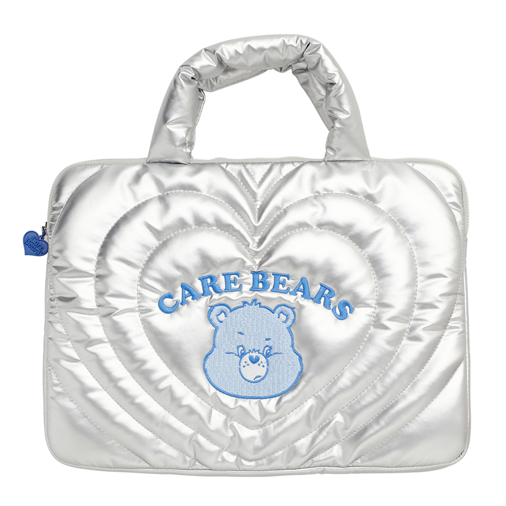 Care Bears-牢騷小熊珠光愛心波紋電腦包 銀