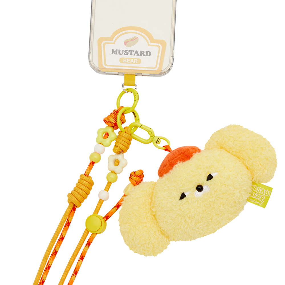 GraceGift Wasabi Bear聯名 調味日常絨毛娃娃頭吊飾手機繩盲盒