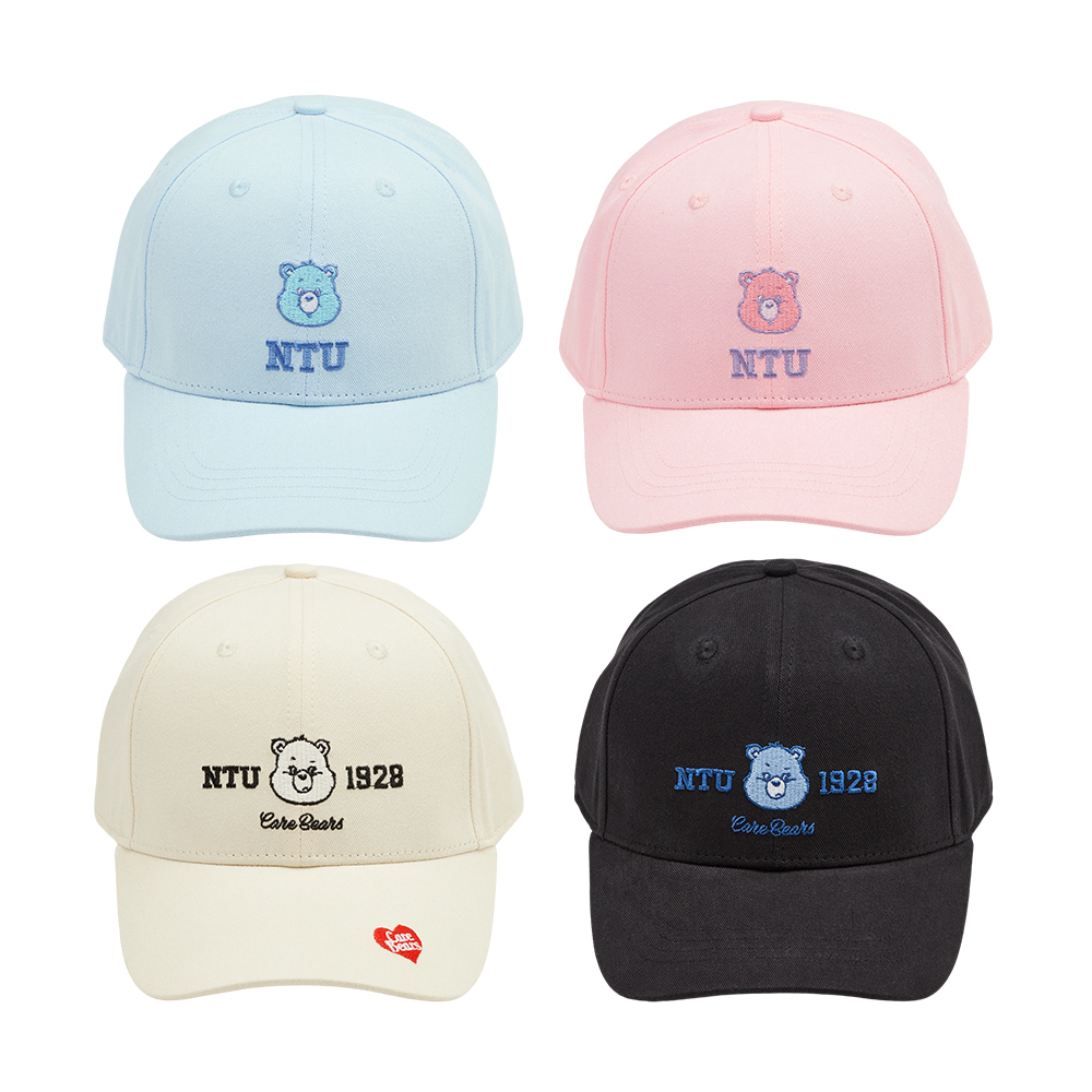 Care Bears × NTU-許願小熊撞色電繡棒球帽 淺藍
