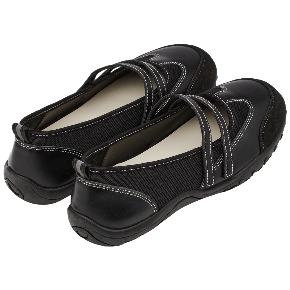 活力女孩魔鬼氈機能芭蕾舞運動鞋 黑