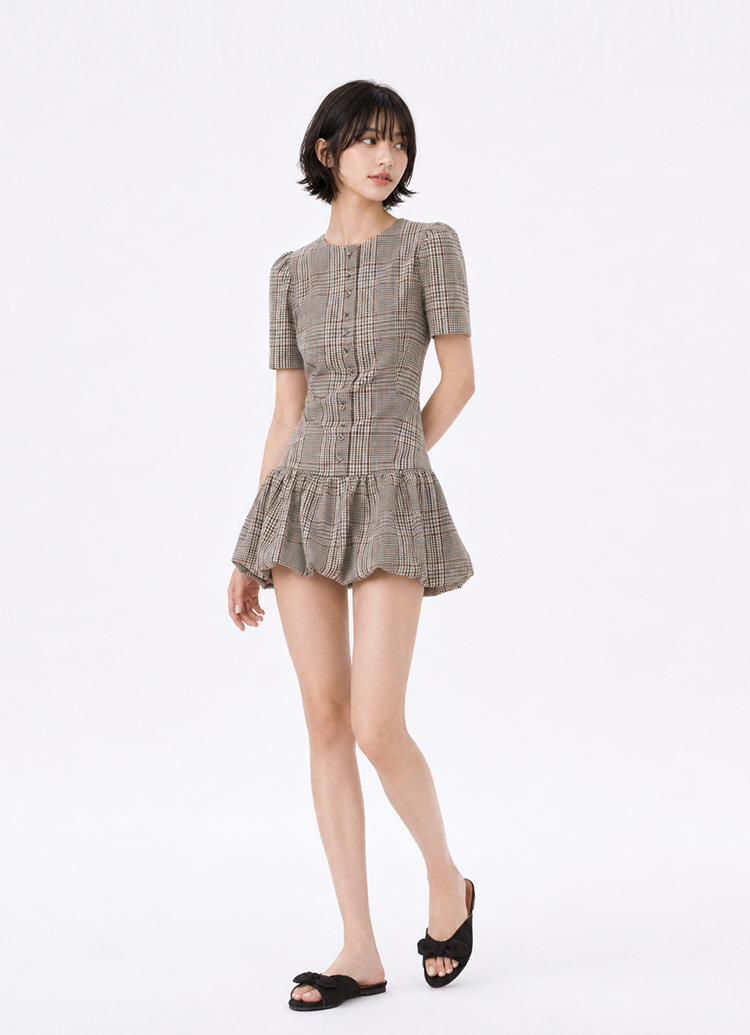 GraceGift 日雜女孩絨面蝴蝶結寬帶平底拖鞋 黑