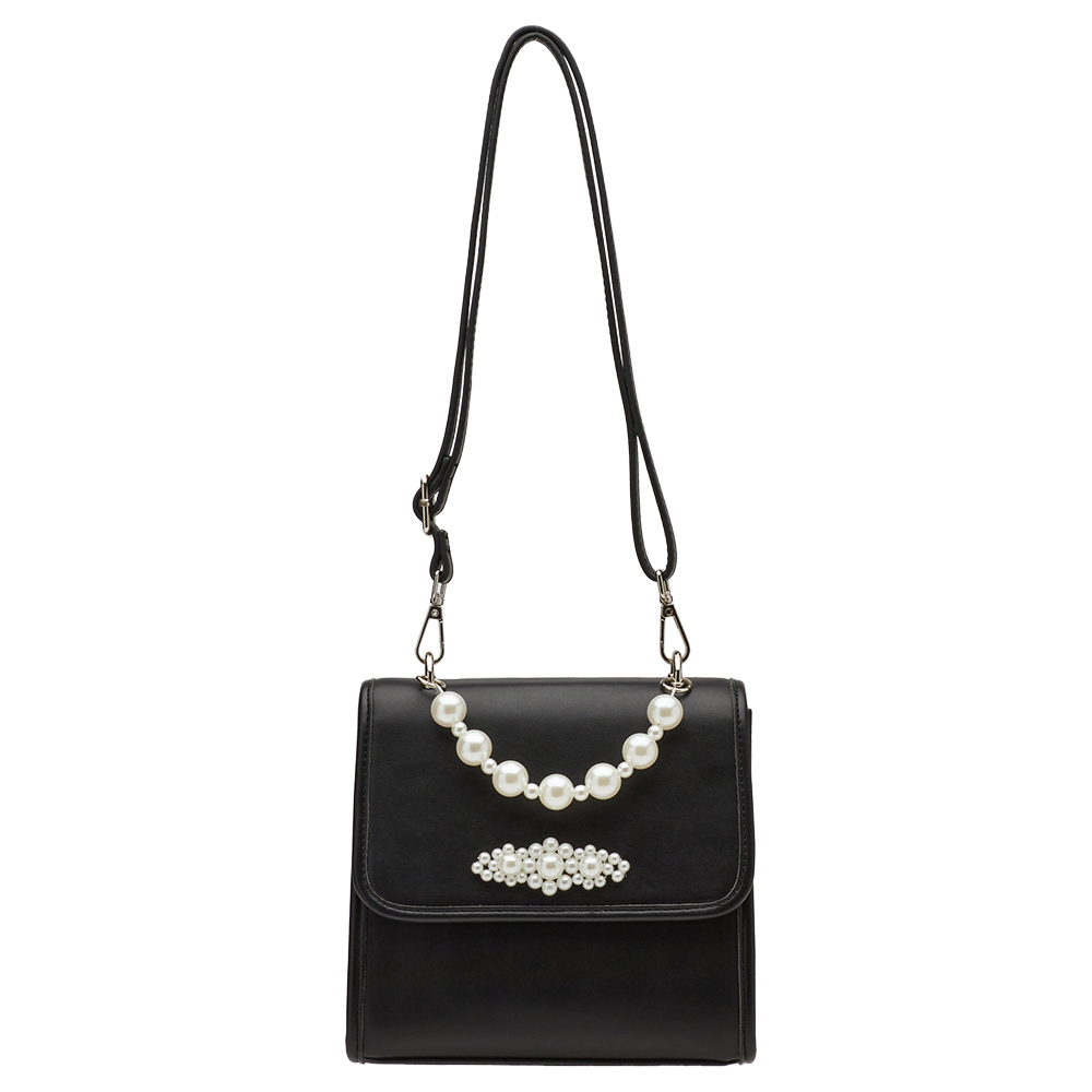 奕潔聯名-珍珠交響曲3WAY手提肩背書信包 黑