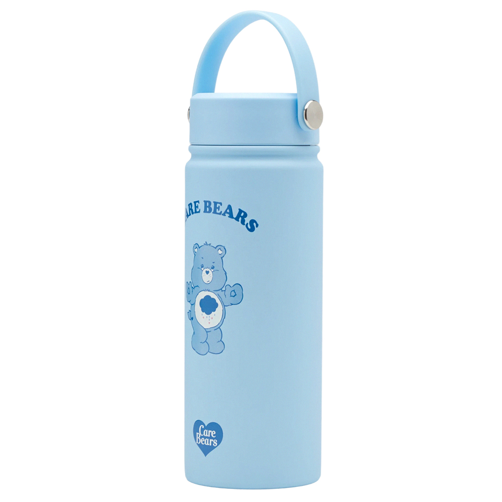 Care Bears-牢騷小熊手提式雙層304不鏽鋼保溫瓶(500ML) 淺藍