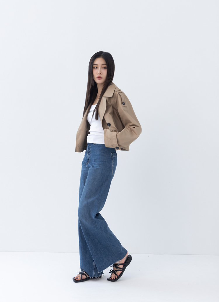 GraceGift平價女鞋 時尚秀場 方頭 韓系雙蝴蝶結細帶平底拖鞋 黑色