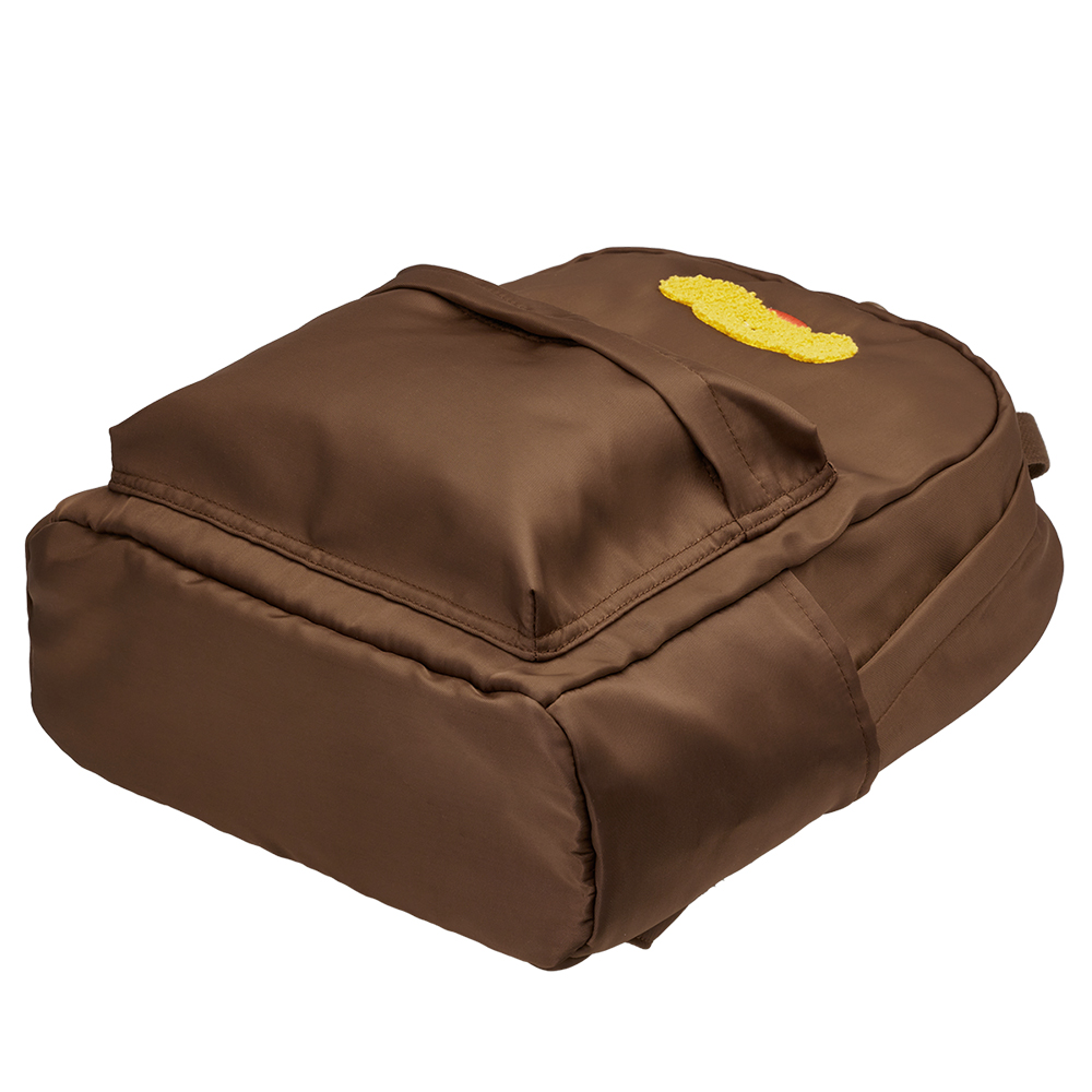 GraceGift Wasabi Bear聯名 黃芥末熊 吊牌輕便尼龍後背包 正紅色 實拍圖