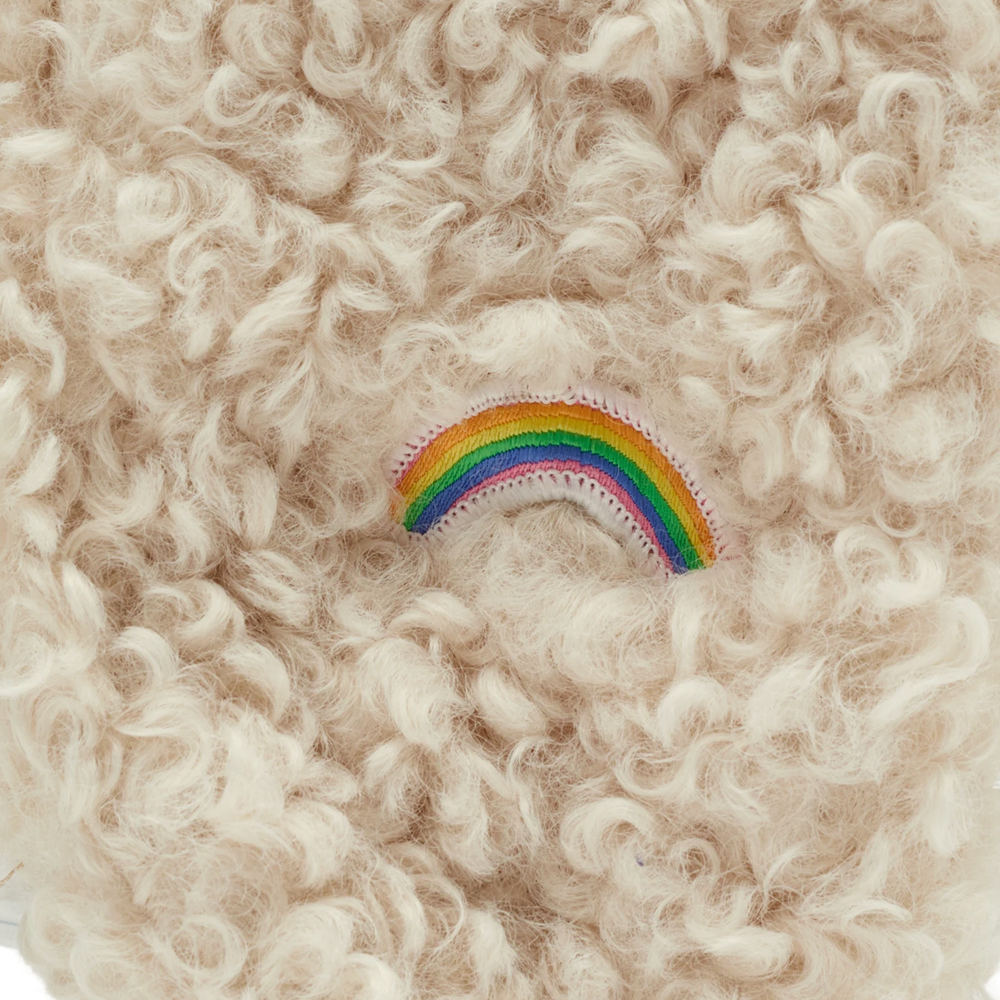 Care Bears-樂觀小熊2WAY羊羔絨保暖飛行帽 米白