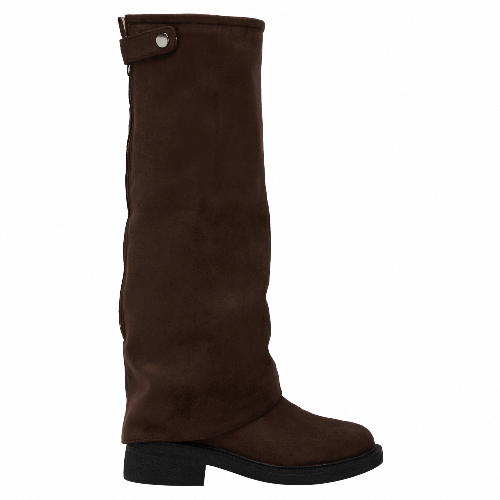 穿搭利器2way可拆式褲管堆堆長靴 咖